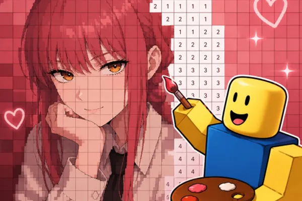 🎨 Anime Girl Paint by Numbers